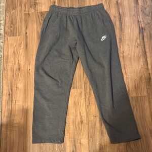 Nike Charcoal Gray Open Hem Pants